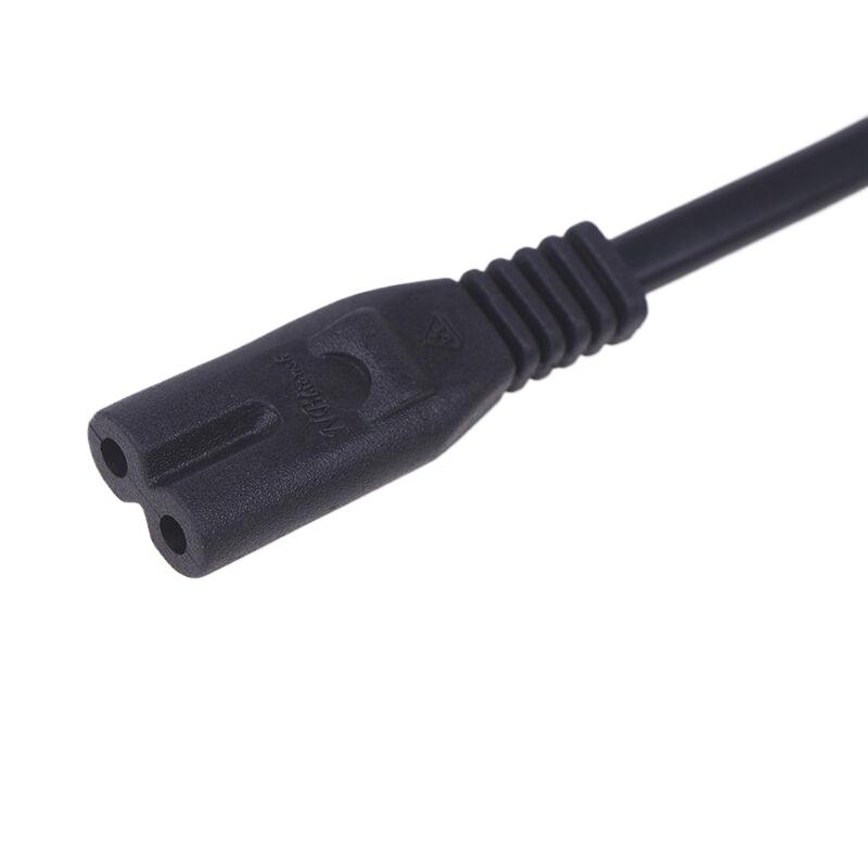 IEC 320 C8 2Pin Male To 2 X C7 Female Y Split Power Cable Около 28 см IEC 320 C7 To C8 Удлинительные шнуры C8 Male To C7 Female Cable