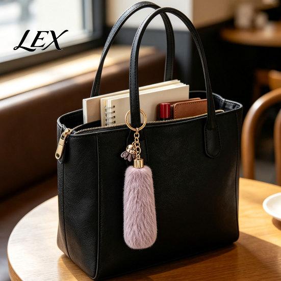 Plush Tassel Keychain for Backpacks, Soft Car Key Ring Bag Accessories Decorative Pendant, Backpack Handbag Purse Charm Keys Pendant