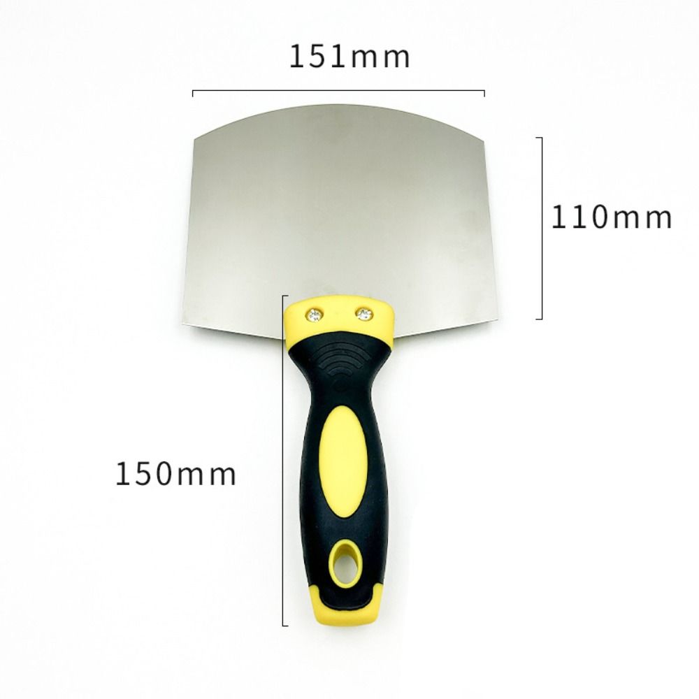 Stainless Steel Ash Shovel Arc Plaster Trowel Spatula Paint Feed Filling Scraper  Home