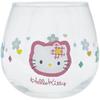 Sanrio Hello Retro Качающийся стакан с персонажем Hello Kitty Сделано из стекла "Kaohana Kitty", Прибл.. 290 мл, Прибл.. 9x8см, Посуда, Товары, Прозрачный, Япония,