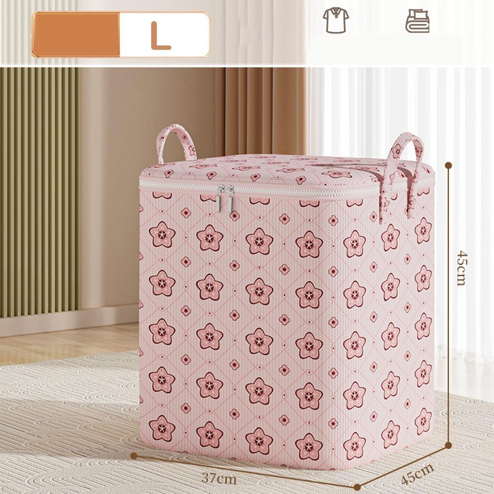 Foldable Clothes Storage Bins With Handle Moving Storage Quilt Bag Closet Storage Box  for Home
