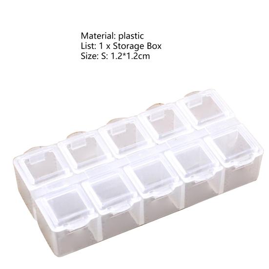 Коробка для хранения Пыленепроницаемая экономия места 2 размера Легко носить с собой Чехол для ювелирных изделий Поставка для рукоделия