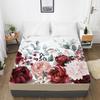 Home 3D Printing Spring Flowers Pattern Bed Sheet Bed Sheet Printing Mattress Cover Bed Sheet Home Textile Bedding Single Piece