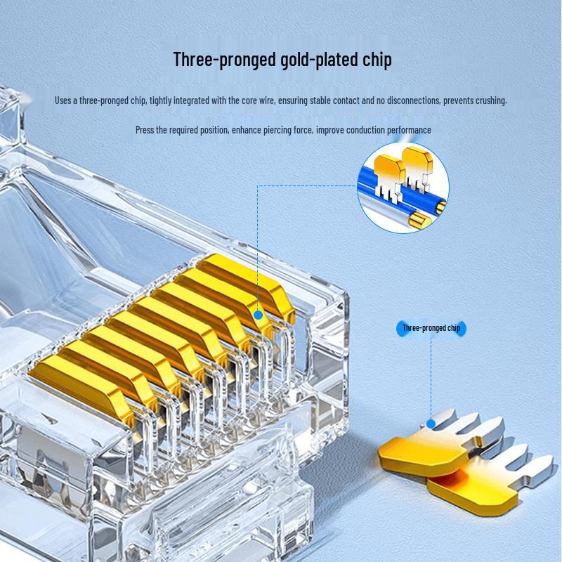 WOPU Cat5e RJ45 Gold-plated Ethernet Connector