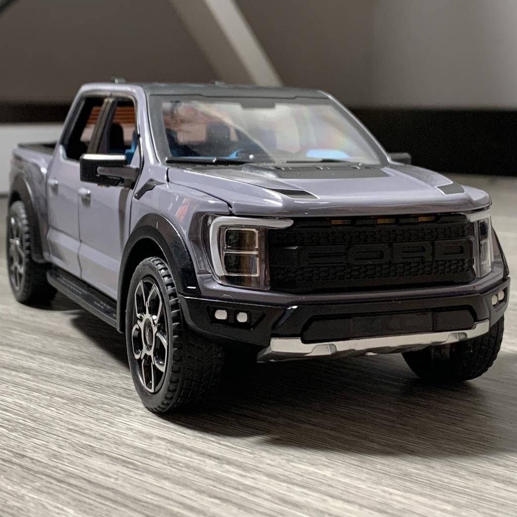 1:20 Форд Раптор F150 Пикап Игрушечная Модель Машины Со Звуком Светом Открывающимися Дверями Литая Металлическая Модель Коллекция Игрушек Друг