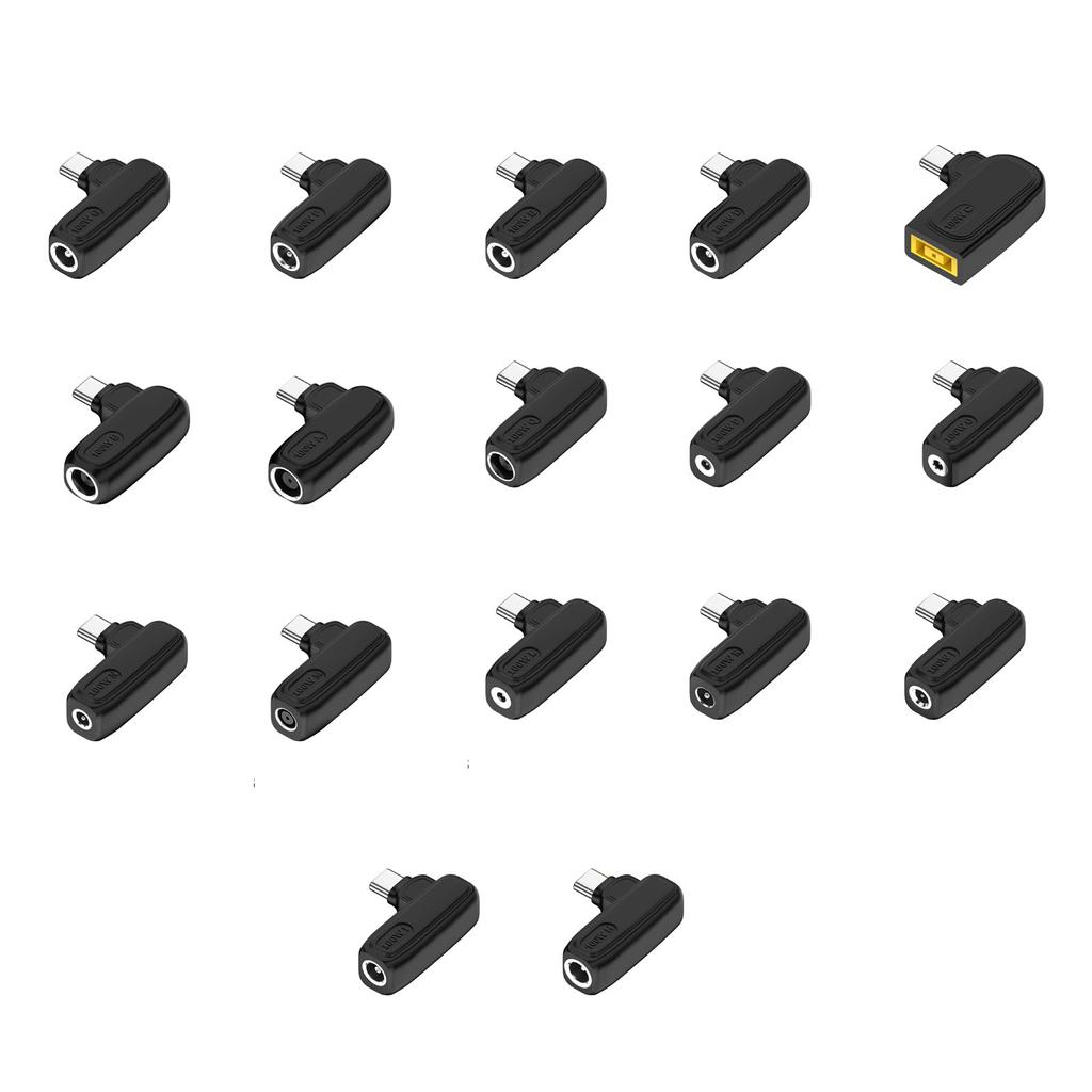 Адаптер USB C до 5,5x2,1 мм для быстрой зарядки, штекер зарядного устройства, адаптер PD USB C, тип C, разъем USB «папа-мама»