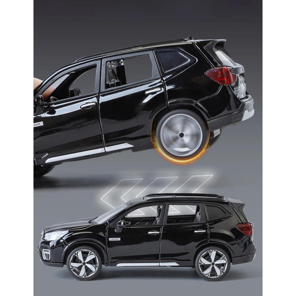 1/30 Subaru Forester Внедорожник Сплав Мускул-кар Модель Звук и Свет Оттяни Назад Детская Игрушка Коллекционные Предметы Подарок на День Рождения