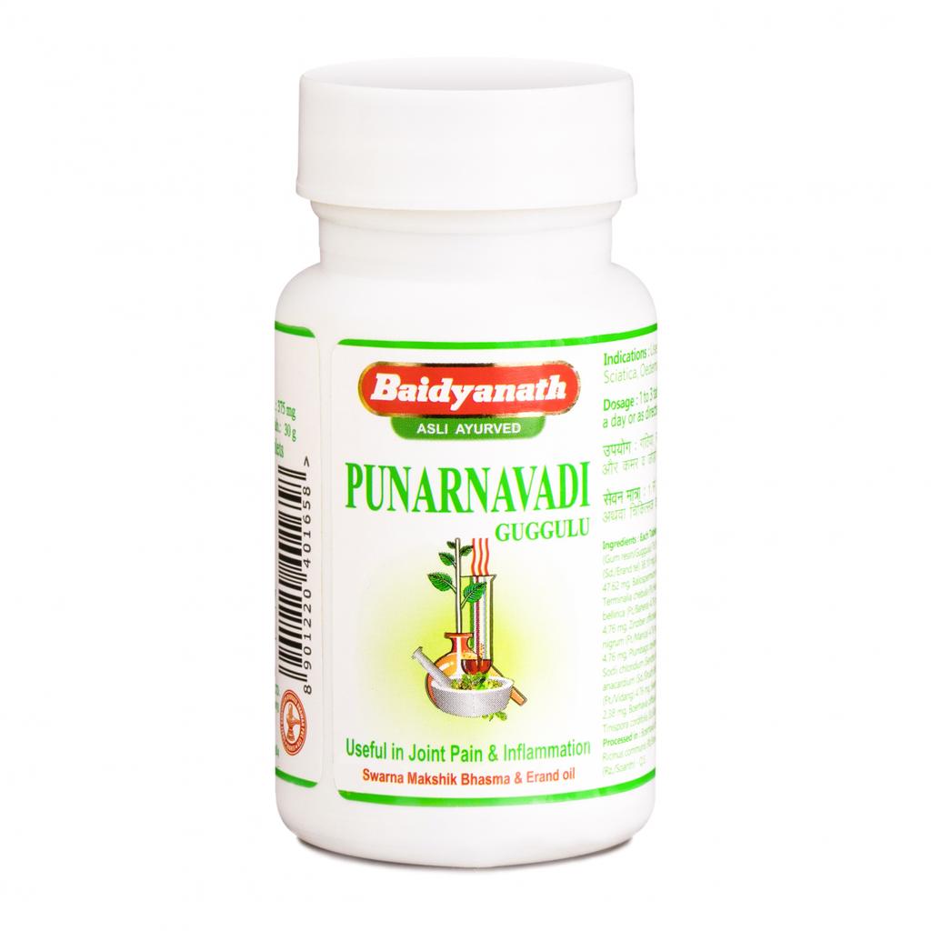Пунарнавади Гуггул (80 таб, 375 г), Punarnavadi Guggulu, Baidyanath