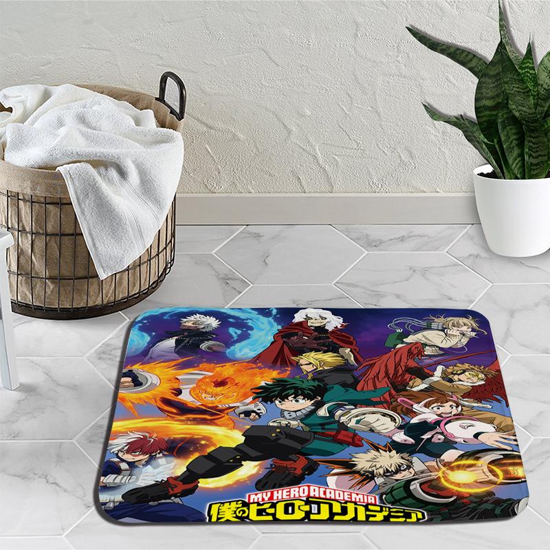 Amime My Hero Academy напольные коврики Деку Мидория Изуку Бакуго ковер мультфильм спальня гостиная мягкий нескользящий коврик