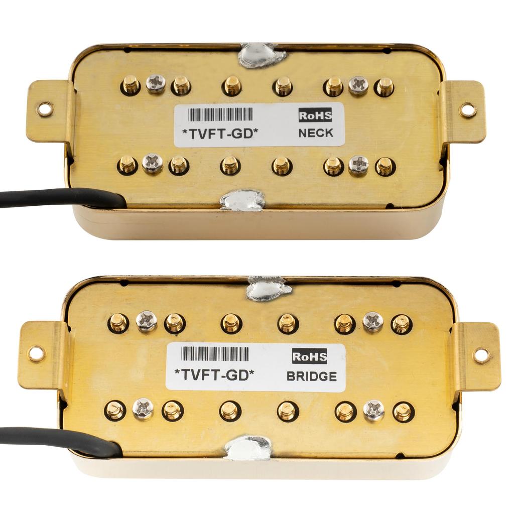 Artec TVFT Filtertron Alnico 5 Humbucker Pickup PU Set для электрогитары с золотым грифом/бриджем,