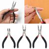 3pcs/set Jewelry Pliers Flush Side Shear  Clipper Cutting Pliers Stainless Steel Flat Nose Pliers Jewelry Making