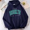 1898 Brooklyn, New York USA City Funny Printing Males Hoody Warm Oversize Comfortable Sportwear Loose Casual Fashion Mens Hooded