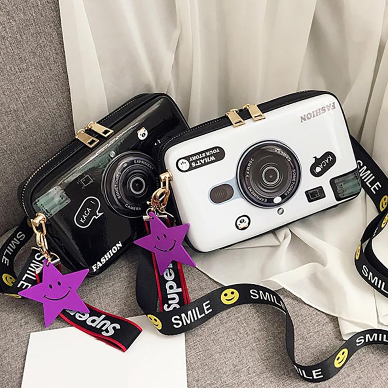 SCIONE Мини Сумка Через Плечо для Камеры 2025 Новая ПУ Расписная Милая Девичья Сумка Модная Личность Джокер Сумка Кроссбоди