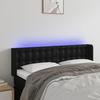 VidaXL LED Headboard Bedroom Furniture Double Bed Accessory Head of Bed Frame Interior Black 3123326