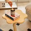 Nordic Modern French Petal Edge Table Журнальный столик Ретро Гостиная Диван Угловой Спальня Кремовый Светлый Роскошный Маленький Столик Новинка 2025