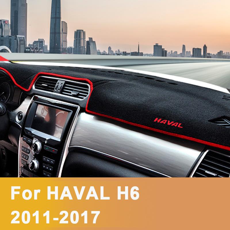 Для Haval H6 2011 2012 2013-2015 2016 2017 Коврик на панель приборов Защита от солнца Коврики Аксессуары