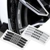 AAKI1 4Pcs Metal Wheel Hub Rim Stickers Decals For Volvo XC60 XC90 S60 V60 XC40 C40 S90 V90 V40 XC70 Car Exterior Decor