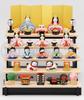 Sakura Hina Dolls Boy Girl Hinamatsuri Nishiki-sai (Assembly-type Five-Tiered Display) [Height 6cm, 5.5cm] (Doll Festival)