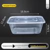 Disposable Rectangular Food Container 1000ml (300 Sets)