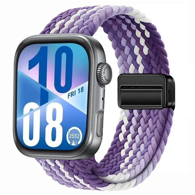 Магнитный плетеный ремешок для Huawei Watch Fit 4 Pro 3 Нейлоновая петля Браслет для спорта для Huawei Fit3 Fit4 4Pro Аксессуары для ремешка