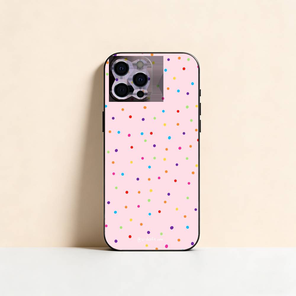 Простой однотонный чехол для телефона в горошек для iPhone 17, 16, 15, 14, 13, 12, 11 Plus, Pro Max, Другие Мягкий черный чехол