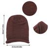 Stripe Knit Texture Knit Slouch Hat Solid Color Unisex Beanie Cap New Slouchy Beanie