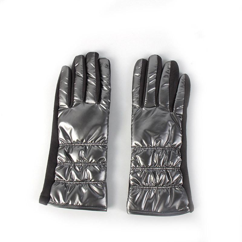 Перчатки женские бархатные утолщенные пуховые ветрозащитные и морозостойкие велосипедные сенсорные перчатки для сенсорного экрана теплые мохнатые темпераментные перчатки