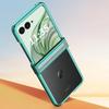 Для Motorola Razr 50 Ultra 5G Прозрачный чехол Конструкция шарнира Гальваническое покрытие ПК Чехол для телефона