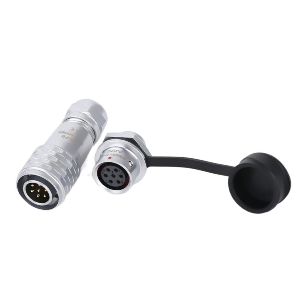 WEIPU SF12 2 3 4 5 6 7 9Pin Waterproof Automotive Aviation Connector M12 Socket Plug Solder Wire Panel Power Electrical Adapter