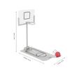 Miniature Office Desktop Ornament Decoration Basketball Hoop Toy Board Game for Basketball Lovers
