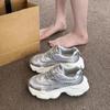 Кроссовки для папы на платформе, женские, новые, высококачественные, спортивные, повседневные, кроссовки для бега, сетчатые, увеличивающие рост, женские кроссовки