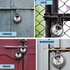 2Pcs 70mm Great Discus Lock Lightweight Round Reble Padlock Anti Theft Heavy Duty Trailer Caravan Round Disc Lock Door Locks