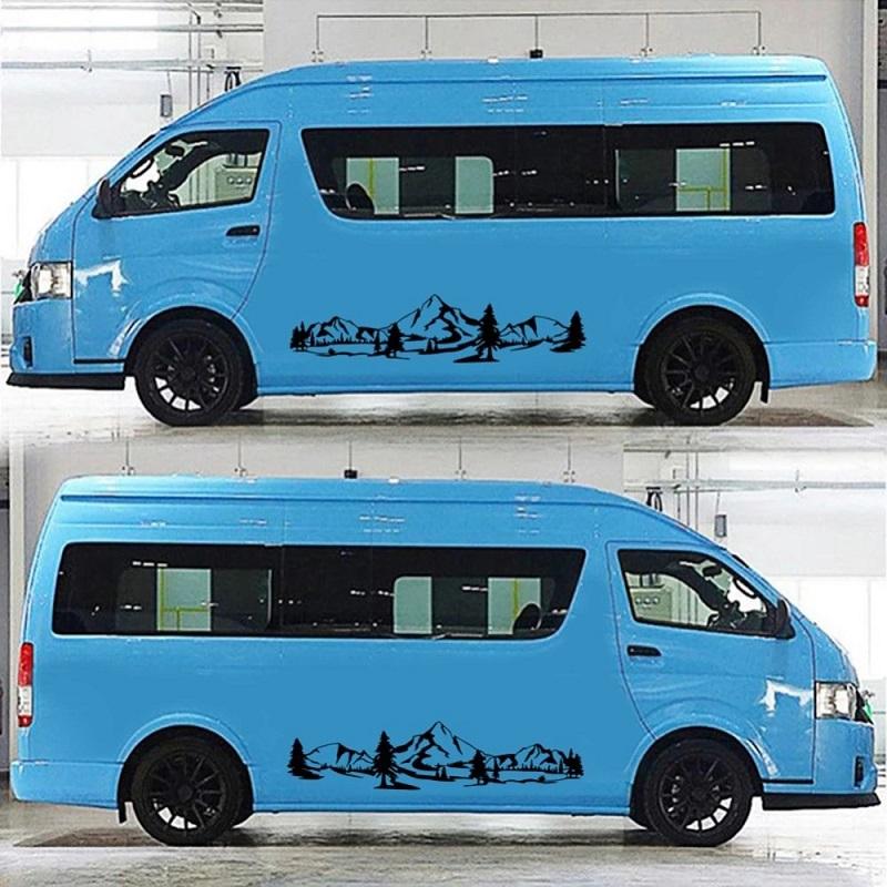 Автомобильные наклейки и наклейки лесной компас наклейка для автомобилей внедорожник RV Camper Offroad авто боковой декор кузова виниловая наклейка