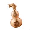 Brass Mini Chinese Gourd Feng Shui Ornament 3.5x7.4cm Decorative Statue for Restaurants Shops