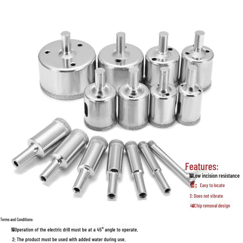 Набор сверл-коронок по стеклу и керамике для аквариумов