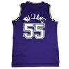 Mens Basketball Jersey Williams 55 Kings Vintage Embroidered Retro Style Cotton Blend Unisex Sport Shirt