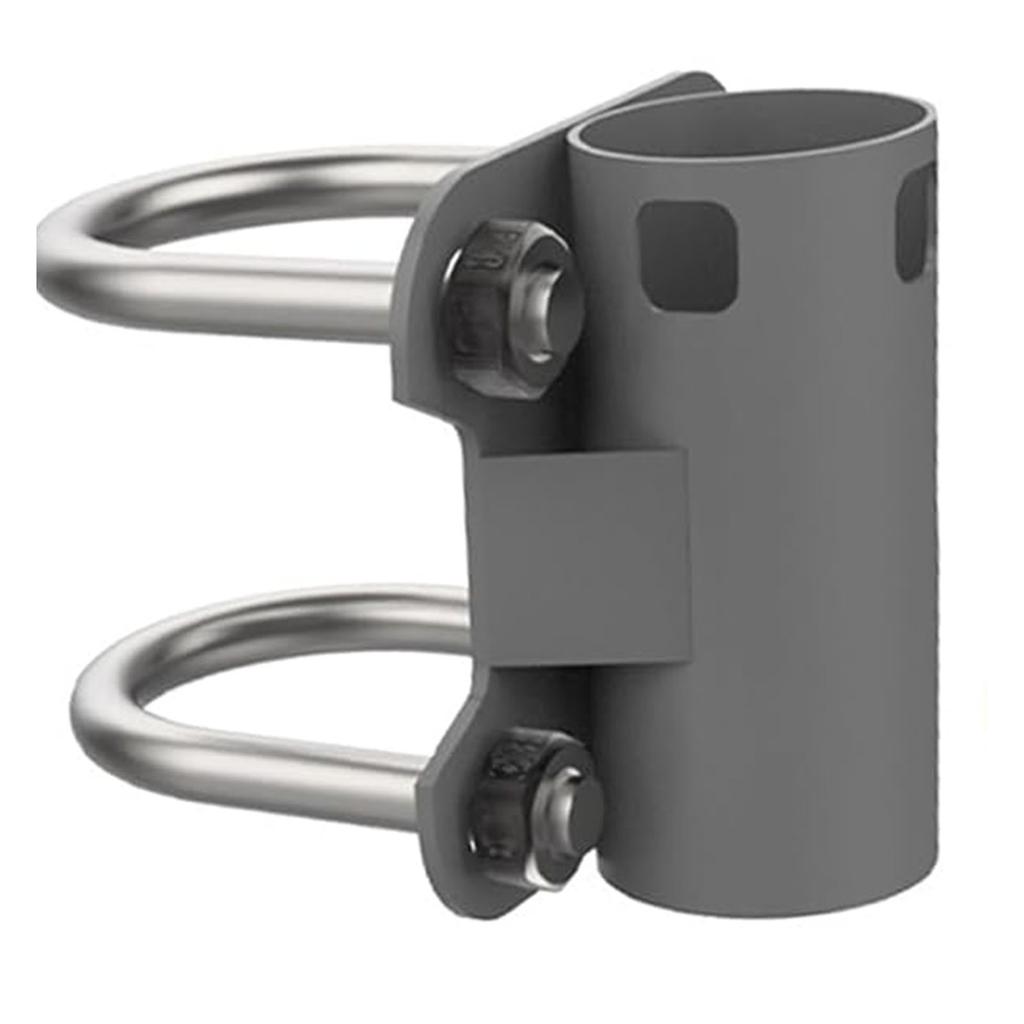 Aerial Mast Pipe Bracket Stainless Steel 30mm To 50mm Adjustable U Shape  Mounting Bracket Po