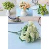 Vibrant 15 Heads Fake Rose Silk Flower Bouquet Ideal For Home And Party Decoration