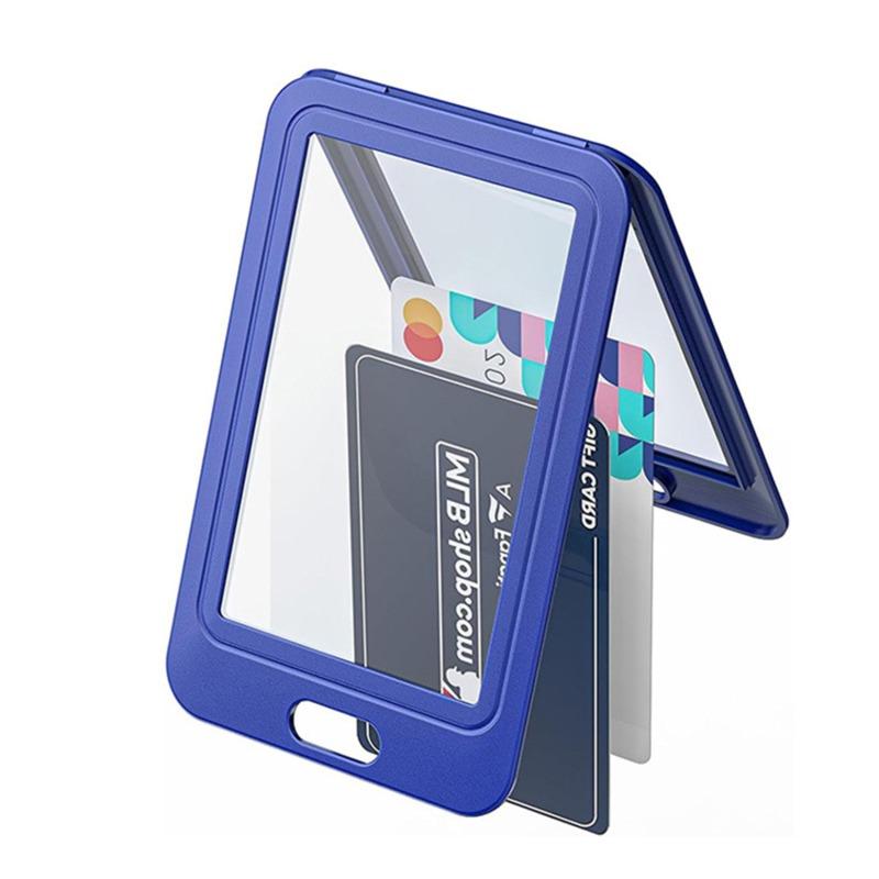 Модная обложка для карточек для женщин и мужчин, рабочая визитная карточка, прозрачные держатели учетных данных, деловая работа, удостоверение личности, значок, ремешок, держатель, чехол для сумки