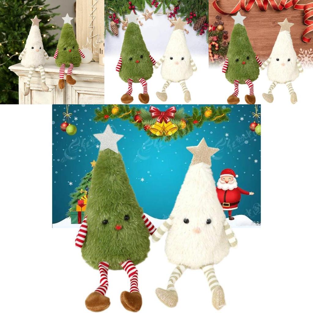 Adorable Plush Christmas Tree Doll Decoration For Home And Party Festive Decor