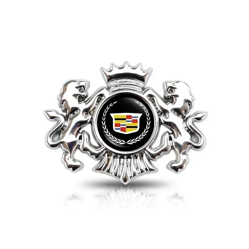 3D Car Body Side Window Sticker Lion Badge Decals for Cadillac Escalade CT4 CT5 CT6 XT4 XT5 XT6 CTS ATS SRX XTS STS BLS SLR XLR