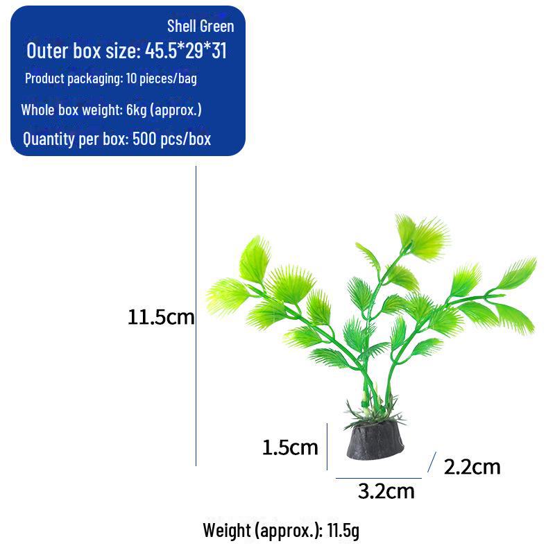 Decorative Aquarium Plants: 10 Cm Artificial Coral Seaweed & Moss Grass