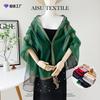 Spring New Solid Color Pearl Silk Scarf Women's Imitation Silk Light Large Shawl Long Scarf Scarf