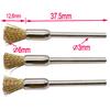 9 Pcs Copper Wire Brushes Metal Brush Rust Removing Brush Polishing Brush for Rotary Grinder Tool
