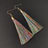 Винтажные серьги с красными кисточками: Ретро Этническая Люстра для Женщин