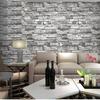 Christmas Decoration Wallpaper for Wall Retro Faux Brick Self Adhesive PVC Wall Stickers 45CM Home Mantel Decor for Living Room
