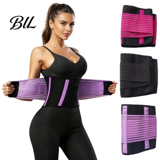 Tummy Control Shapewear Waist Trainer Belt for Women Men, Adjustable Breathable Trimmer Postpartum Belly Wrap Shaper with Double-layer Support