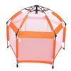 Popup Playpen Tent Roomy Foldable Portable Baby Fence for Indoor Outdoor Yard Beach Use Orange