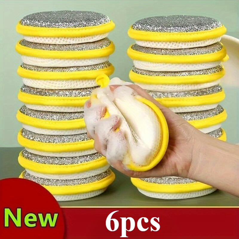 6pcs Multi-Purpose Kitchen Cleaning Sponges & Scrubbers - Versatile Cleaning Tools for Bedroom/Kitchen/Living Room