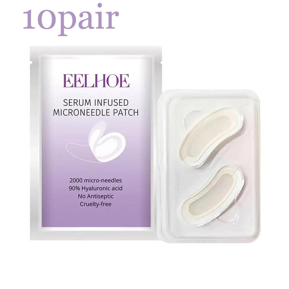 1/5/10 пар патчей для глаз с микроиглами, маска-патчи против морщин с коллагеном для глубокого увлажнения, разглаживания «гусиных лапок» и отечности глаз